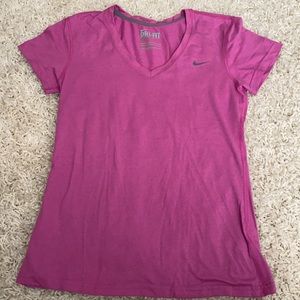 Pink Nike Regular Fit Dri-Fit Top